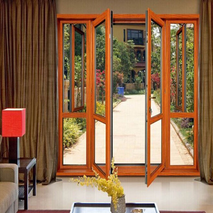 佛山厂家直销平开双开门铝合金门窗室外双开门隔音防盗门