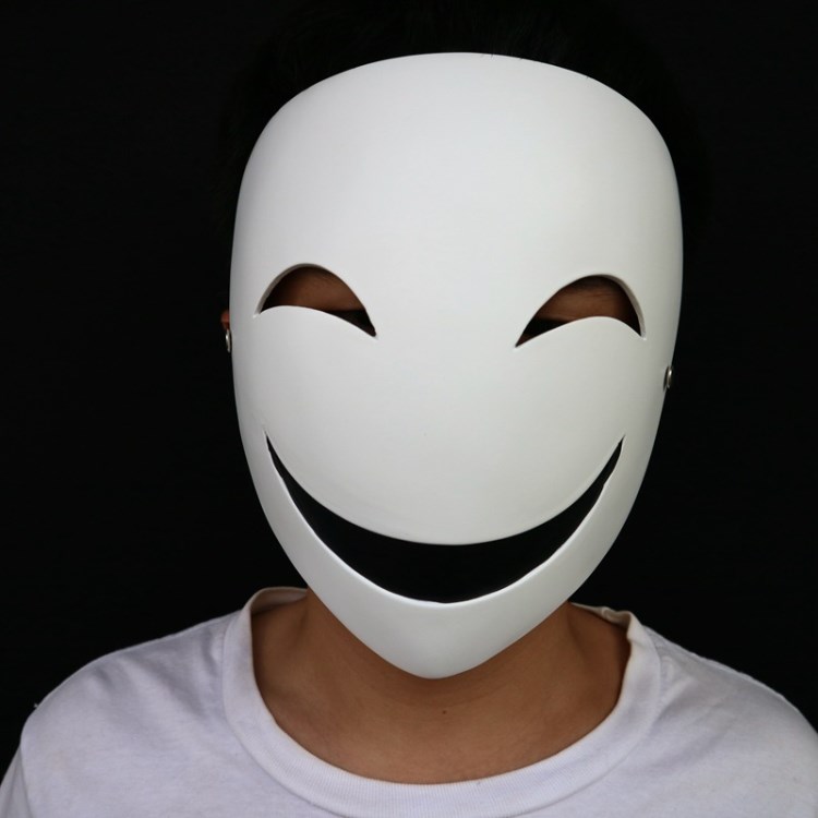 蛭子面具cos万圣节派对道具化妆舞会演出用品漆黑的子弹影胤小丑