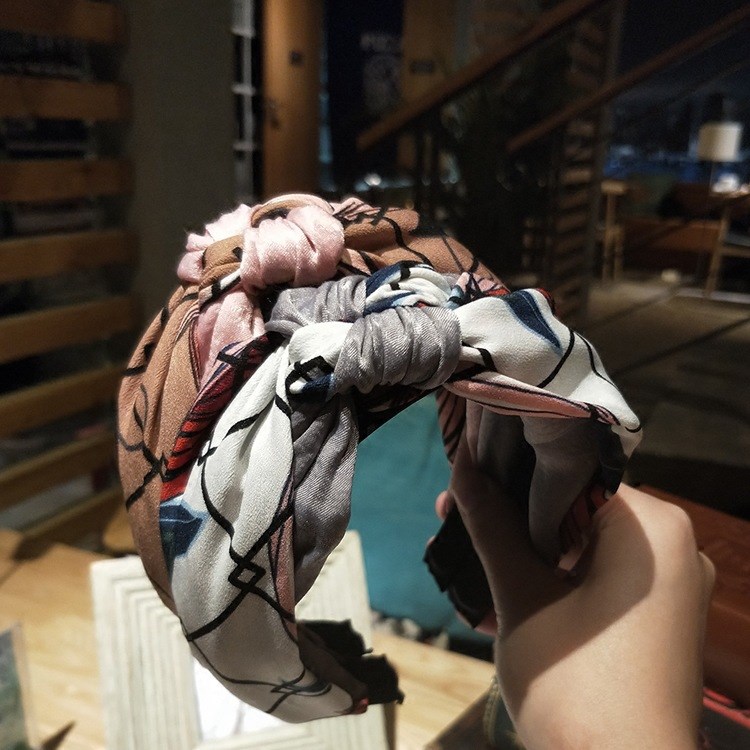 韓國新品雙層復(fù)古森女系個(gè)性發(fā)箍布藝飾品壓發(fā)韓版發(fā)卡發(fā)飾頭飾女