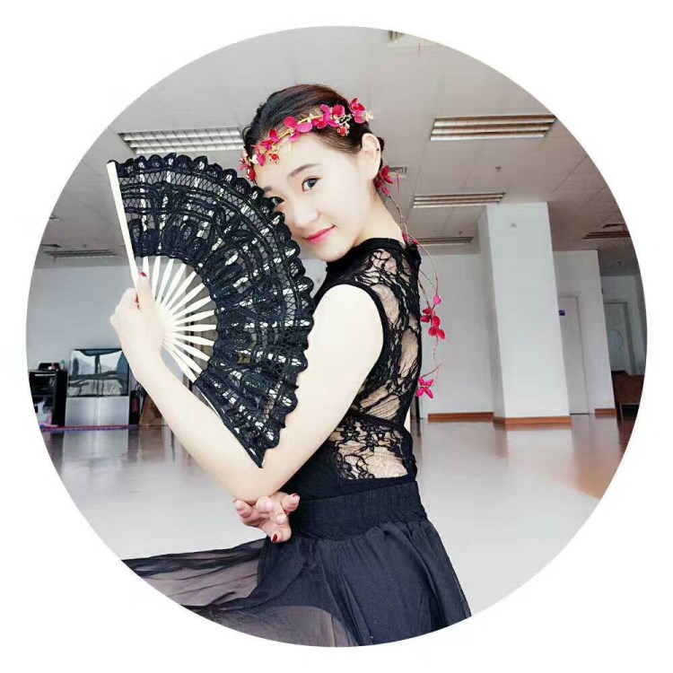 歐式折扇手工蕾絲舞蹈扇韓版女扇廣告扇速賣通中國風扇子定制