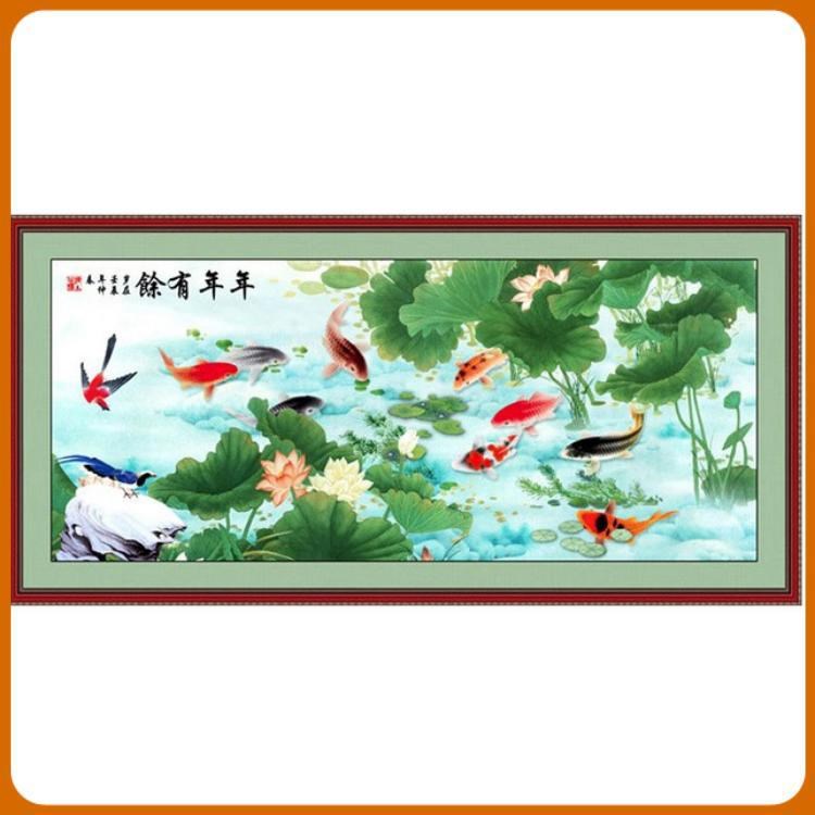 6D印花山東祥和十字繡花草系列工藝品十字繡廠家批發(fā)