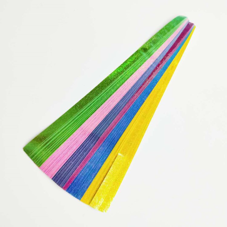 90张星星纸珍珠珠光色闪光手工diy工艺品礼物材料幸运星纸