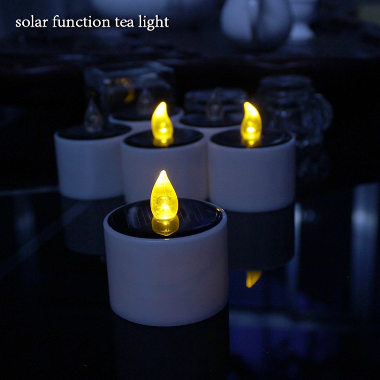 LED太陽能電子蠟燭無煙太陽能茶蠟 Solar led tealight candle