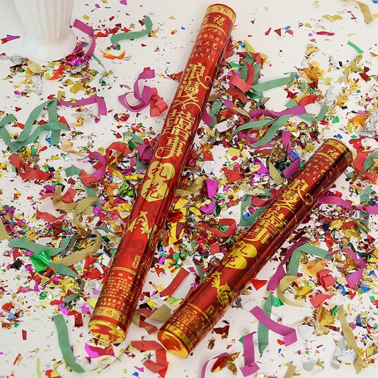 婚庆用品节日开业庆典礼炮40cm结婚礼花旋转式礼炮厂家直销