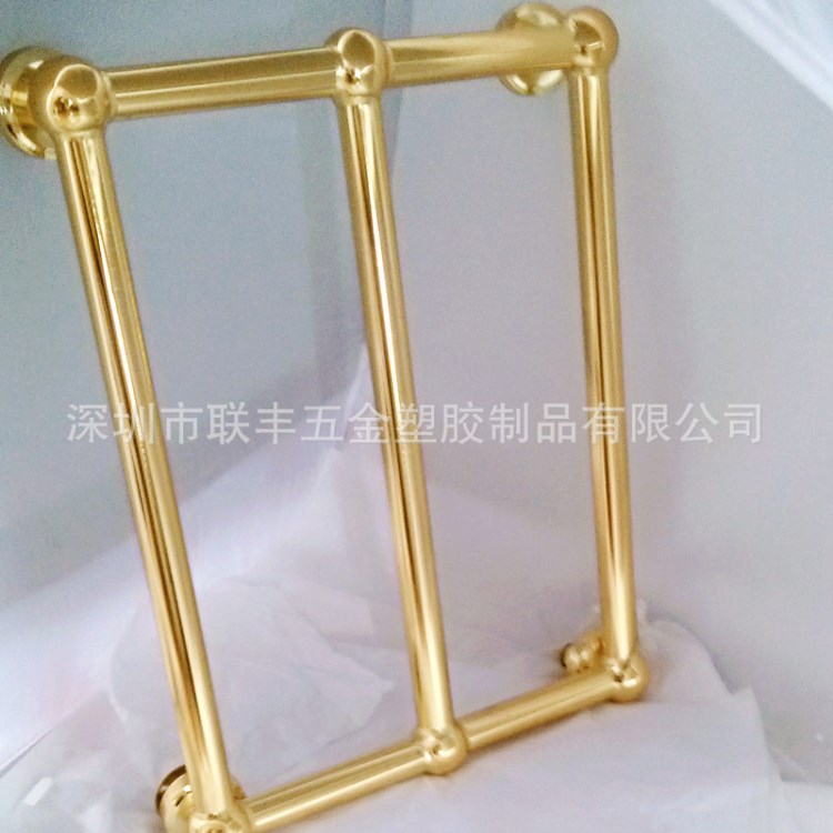五金電鍍加工 管類電鍍仿金  毛巾架電鍍金加工  表面處理