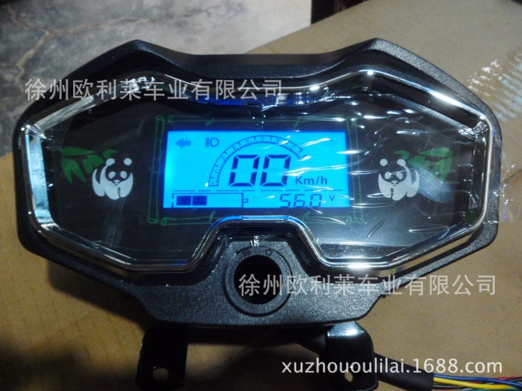 電動三輪車配件儀表盤總成液晶電量速度電池48V-60V配件通用儀表