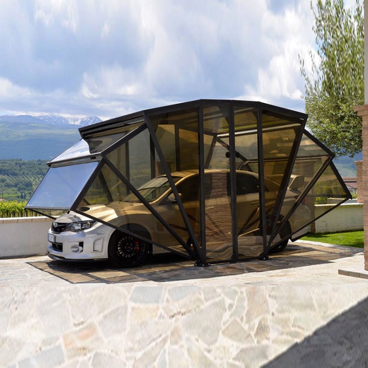 电动折叠车库移动式车库可折叠车库会所高尔夫球场车位专用