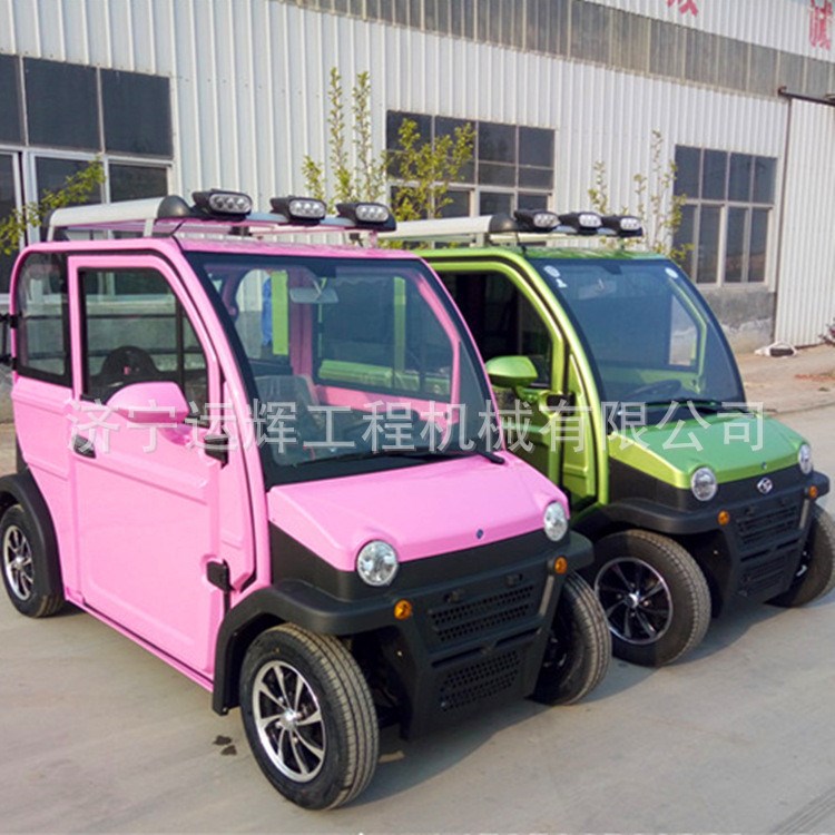 全封閉式兩門四座3000瓦電動(dòng)四輪車  山東運(yùn)輝生產(chǎn)四輪代步轎車