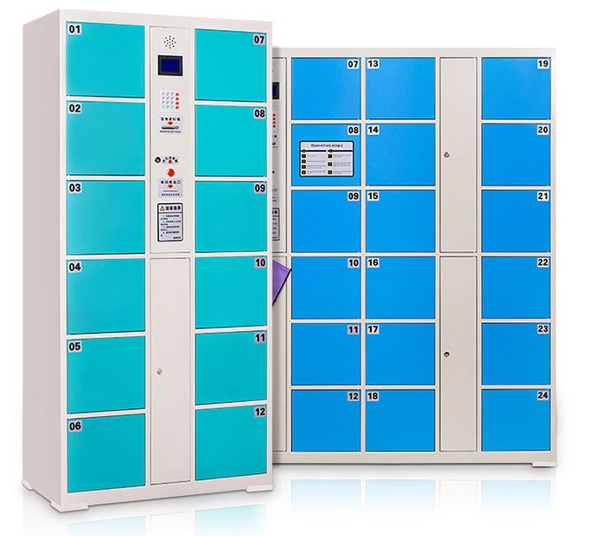 12門24門36門電子存包柜儲(chǔ)物柜刷卡指紋投幣柜超市條碼寄存柜