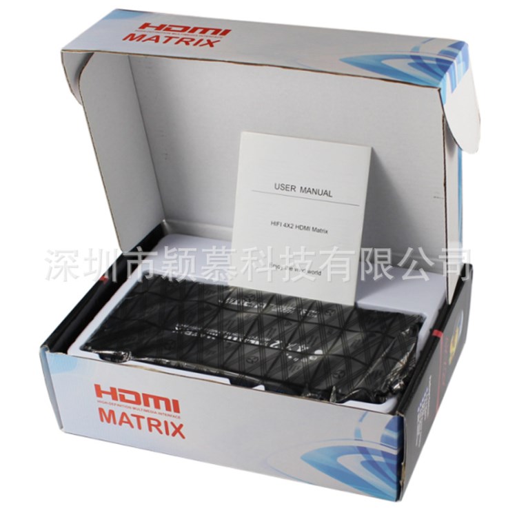 HDMI四進(jìn)二出高清切換器分配器 HDMI 4*2矩陣 4K*2K HDMI Martix