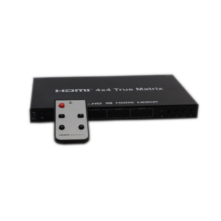 高清V1.4版HDMI矩陣4X4切換器4進4出Matrix  支持4K 2K 3D一件發