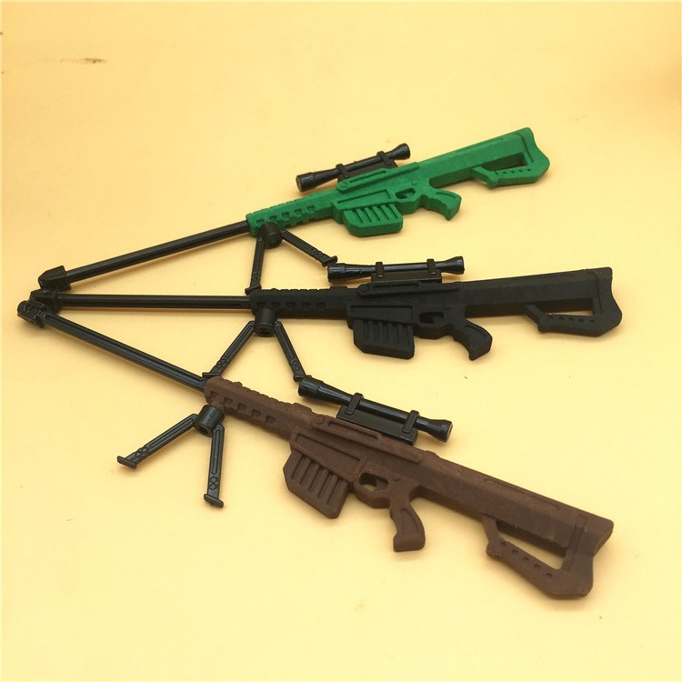 雙葉橡皮擦韓國卡通創意3D狙機槍造型橡皮擦小學生兒童文具爆款