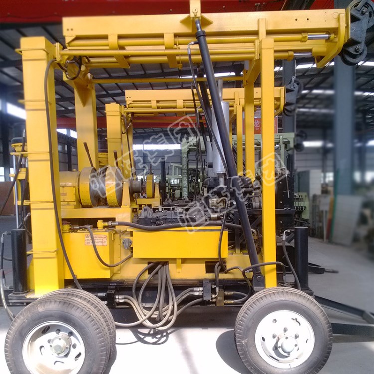 XY-1X輪式液壓水井鉆機(jī) 拖車式鉆機(jī)  地質(zhì)巖心鉆機(jī)