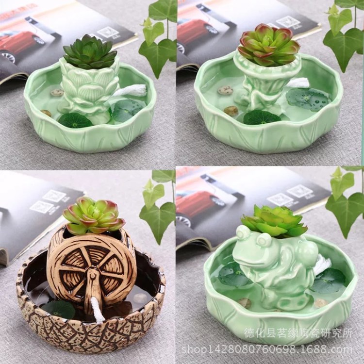 栽培水養(yǎng)植物無孔高端陶瓷花盆個性簡約綠蘿水仙花銅錢草器皿