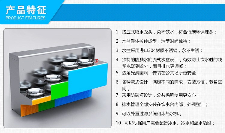 大型飲水臺(tái)|戶外免杯直飲水臺(tái)/廣場(chǎng)/公園直飲水臺(tái) 公共飲水臺(tái)