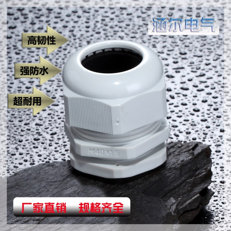 廠家直銷PG19 m24*1.5防水電纜接頭環(huán)保尼龍連接件葛蘭頭GLAND