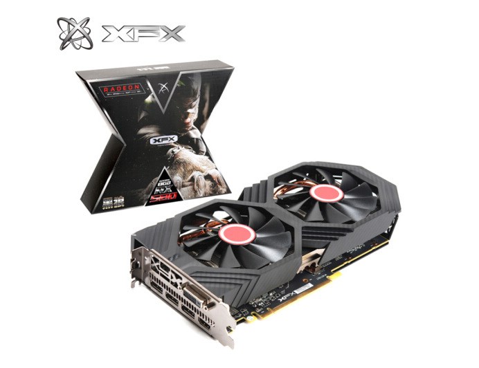 訊景（XFX）RX 580 8G 黑狼版 1366MHz/8GHz-1386MHz 顯卡