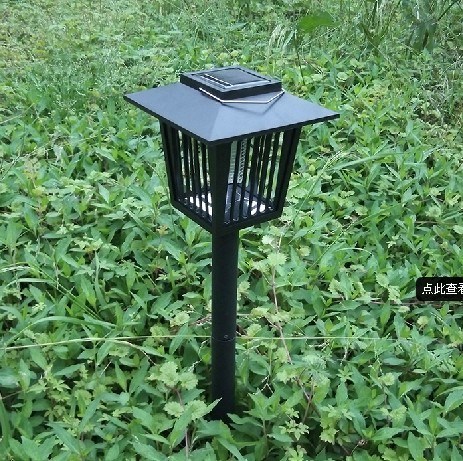 跨境太陽能滅蚊燈戶外LED電子滅蚊器捕蚊器驅蚊燈防水草坪燈