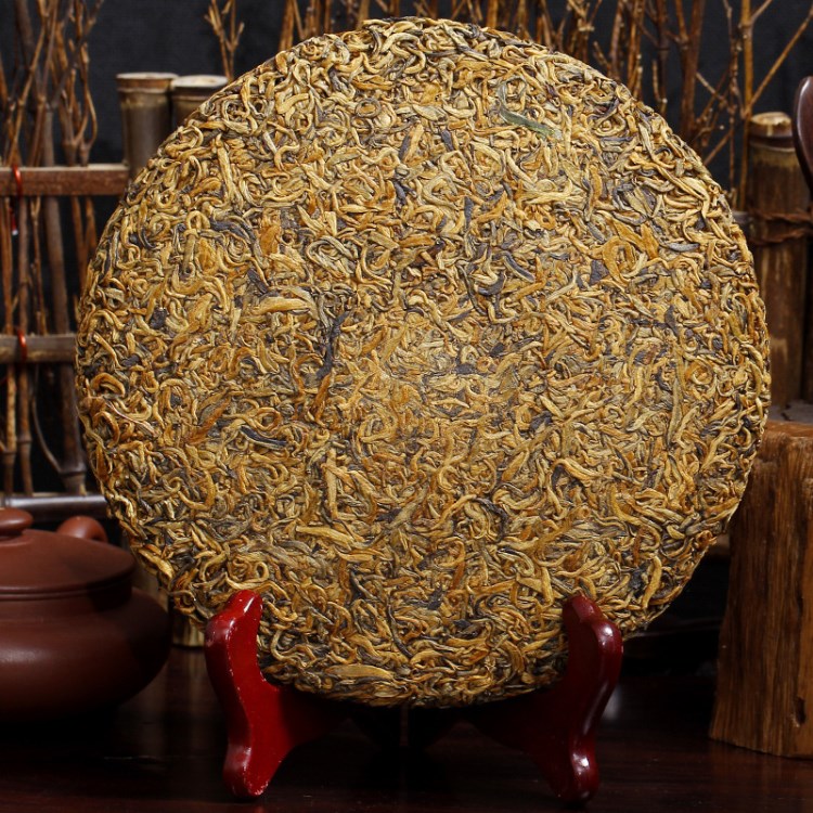 茶葉 普洱茶 黃金餅金絲七子茶餅 金芽餅 高香金毫 禮品茶