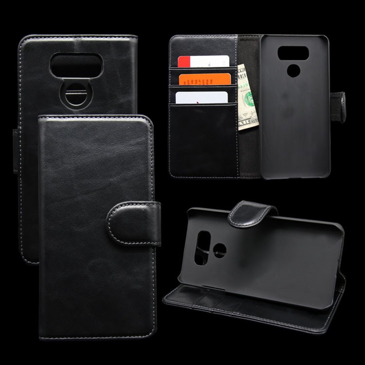 外貿(mào)新款LG G6真皮手機(jī)套 翻蓋款手機(jī)保護(hù)套 錢(qián)包款皮套工廠定制