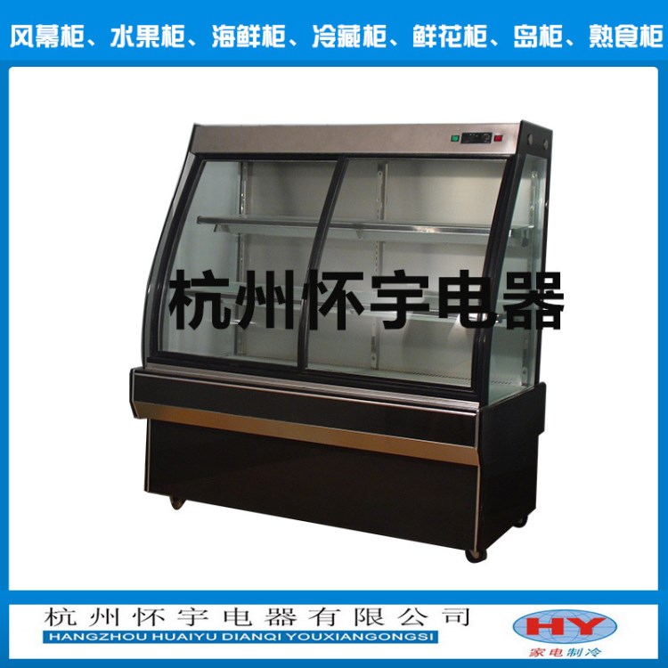 廠家直銷 1.2米歐款前移門移門蛋糕柜 電熱絲玻璃柜樣品展示柜