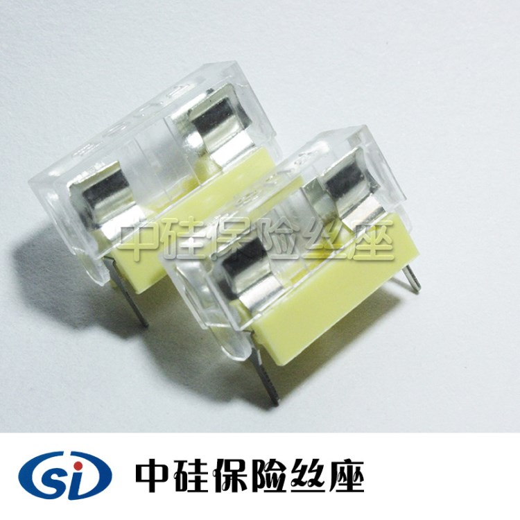 BF-015 5*20保險(xiǎn)絲座 淡黃座透明蓋 多顏色保險(xiǎn)管盒 PCB線路板