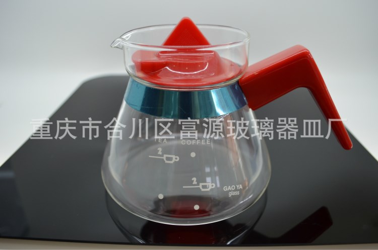 玻璃咖啡器具美式分享壶 可爱壶 花茶壶 耐高温手冲咖啡壶350ML