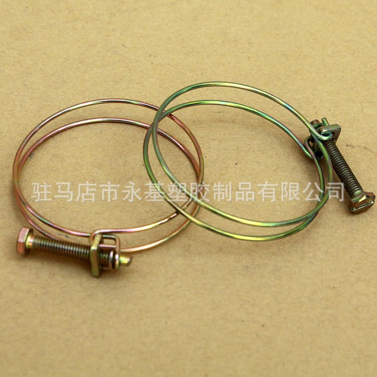 廠家供應2.5寸雙鋼絲喉箍鋅鋼絲喉箍 鋼絲強力卡箍量多從優
