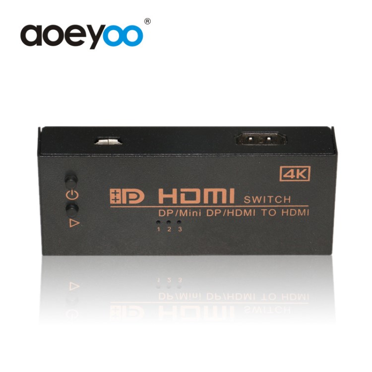 HDMI*2+mini DP高清切換器 游戲蘋果電腦轉電視機 AY-Z10