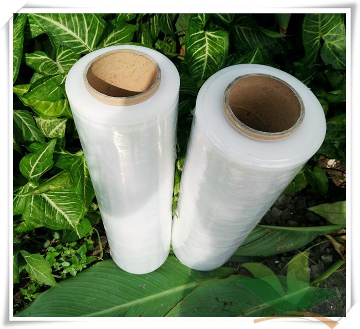 工業用拉伸膜50CM寬LLDPE纏繞膜高拉力雙倍自粘膜大卷工業保鮮膜5