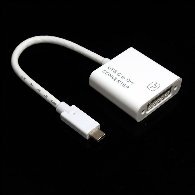 USB 3.1 TYPE-C轉(zhuǎn)DVI高清線/Macbook Air 12轉(zhuǎn)DVI連接線