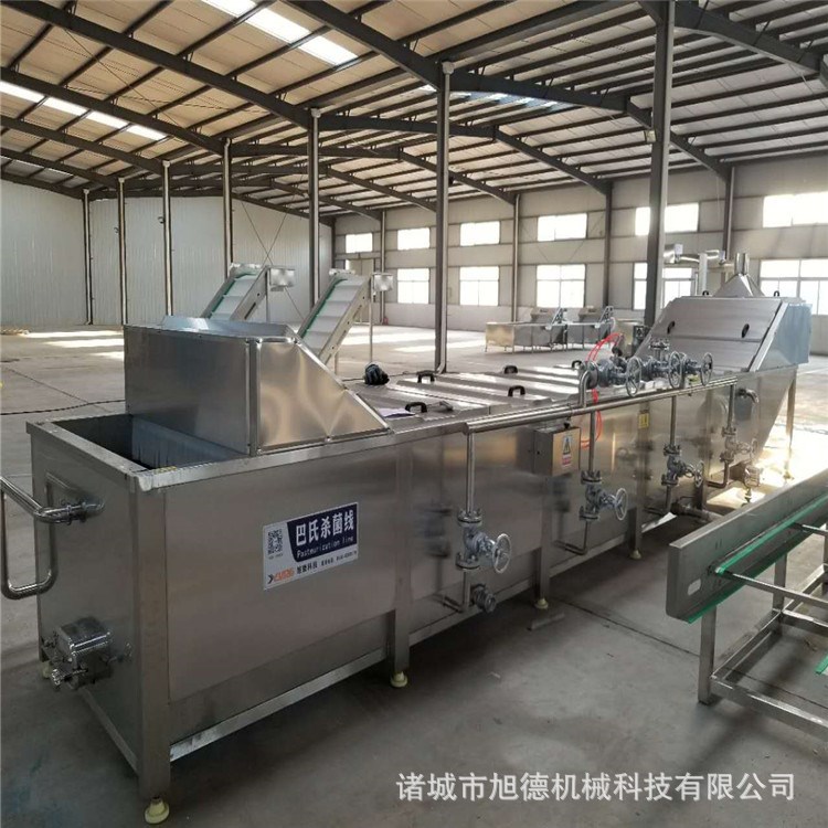 全自動(dòng)殺菌冷卻流水線 白糖蒜巴氏殺菌線 醬菜專用巴氏殺菌線