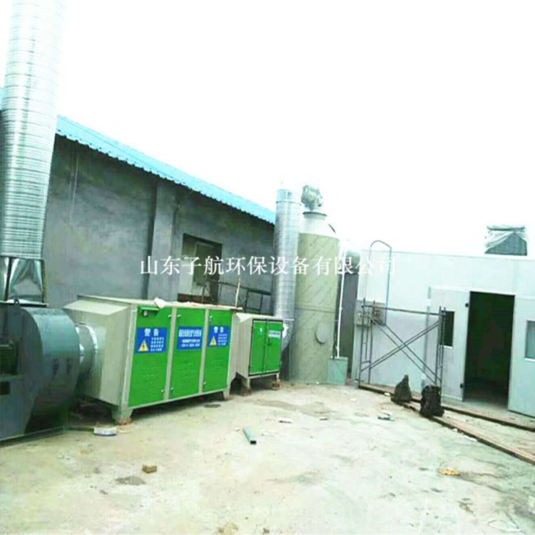 焦作噴漆房廢氣處理 家具廠UV光氧催化機 油漆異味凈化 成套安裝