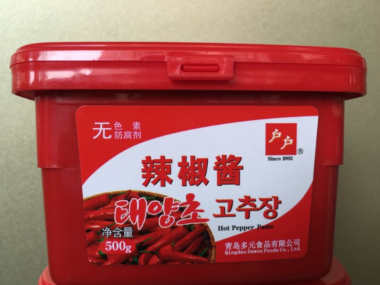 韩国 韩式辣椒酱 石锅拌饭 炒年糕 500*20盒整箱批发