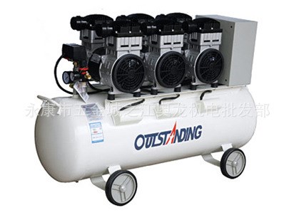 奧突斯1100X3-100L靜音無油空壓機 空氣壓縮氣泵3.3KW