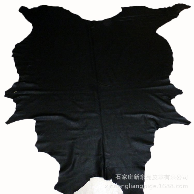 A级整张头层压摔小纹牛皮皮料 真皮 皮革面料 服装皮材料