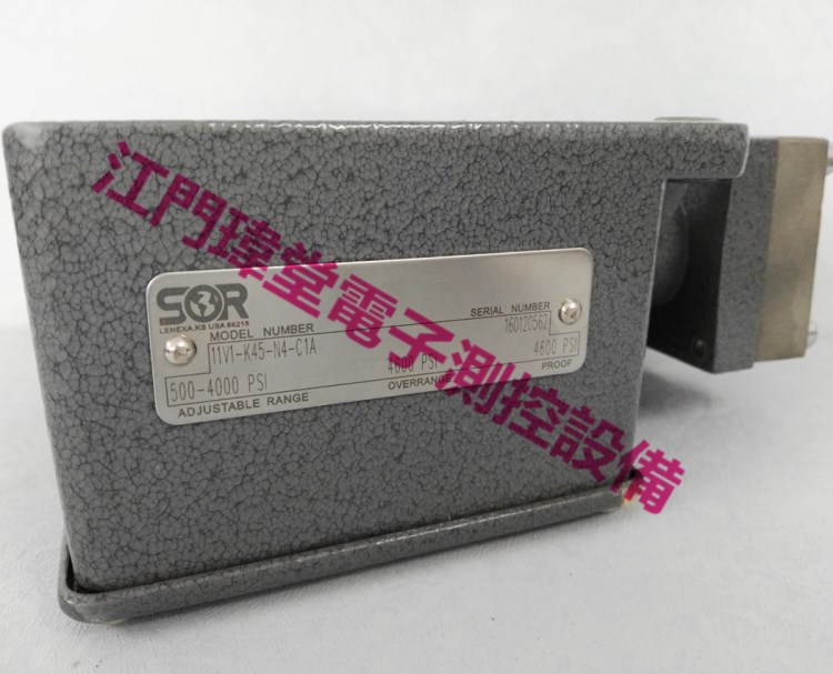 現貨出售SOR壓力開關11V1-K45-N4-C1A全新原裝500-4000PSI