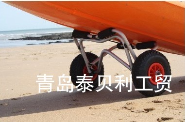 青島廠家生產(chǎn)皮劃艇拖車，獨(dú)木舟，海洋舟平臺舟手推車 工具拖車