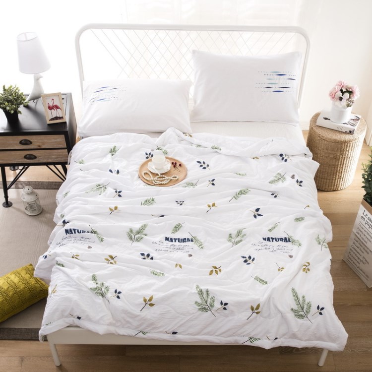 水洗棉印花夏被空調(diào)被單人雙人床上用品禮品團(tuán)購(gòu)贈(zèng)品批發(fā)廠家直銷