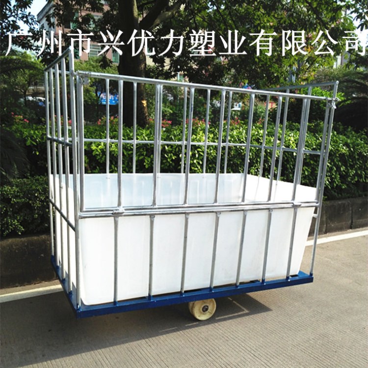 定做批發(fā)：印染設(shè)備廠用塑料推布車 特殊規(guī)格塑料印染承布車