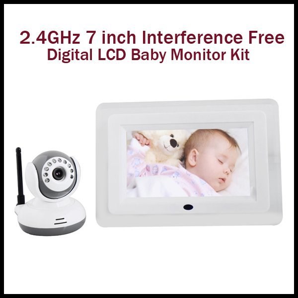 2.4G 7寸無(wú)線數(shù)字嬰兒監(jiān)視器7inch LCD Baby Monitor看護(hù)器