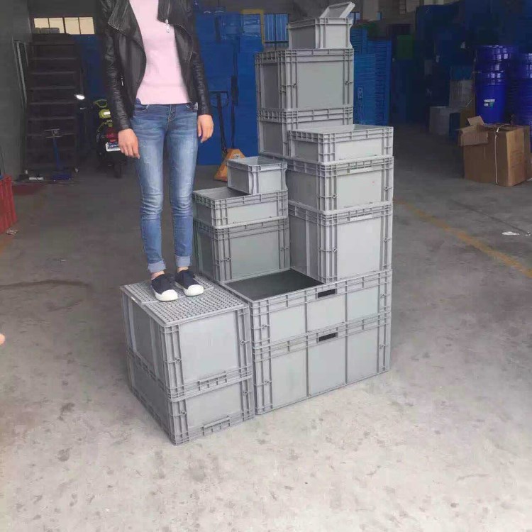 600*400*340大號特厚藍色加強型耐用膠箱無錫廠家批發(fā)物流箱