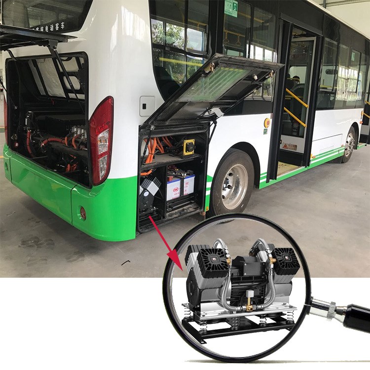 巴士 公交大巴專用 新能源 車載 空壓機(jī) 小型靜音空無油壓機(jī)廠