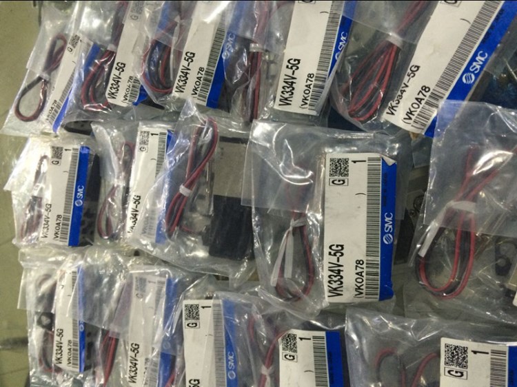 SMC全新原裝貼片機電磁閥VK334-5GS VK334-5G-X27 假一罰十