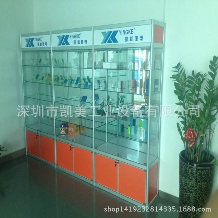 深圳貨架廠玻璃柜手機飾品展柜紅酒展柜精品展示柜批發