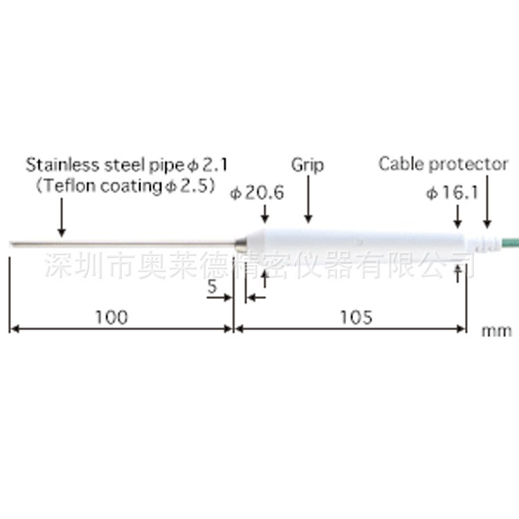 anritsu安立液體測溫棒BW-22E-010-TC1-ANPC 食品內(nèi)部溫度傳感器