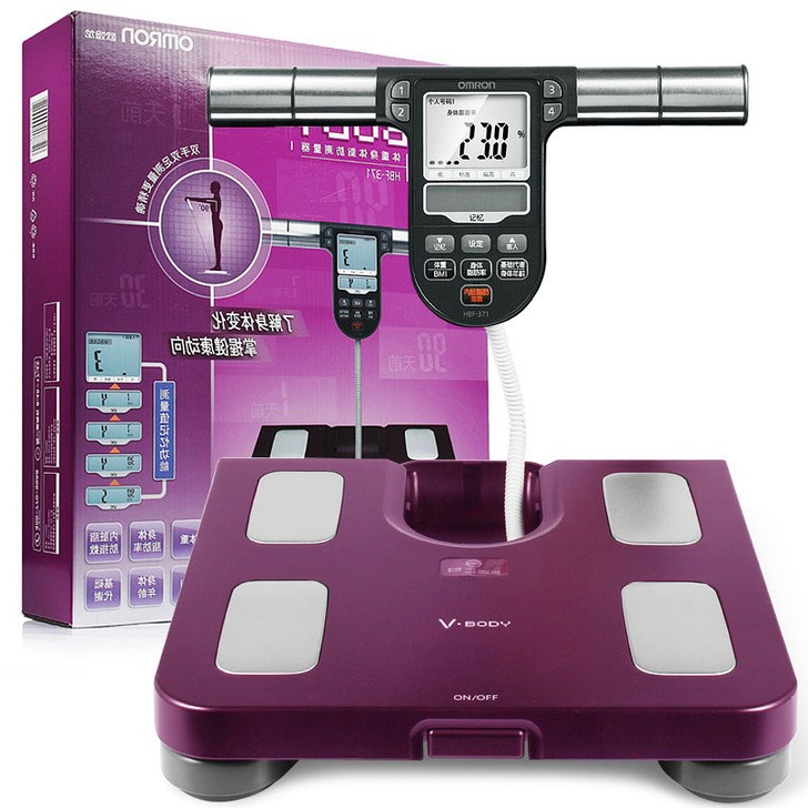 歐姆龍體脂儀HBF-371脂肪秤體脂測量儀電子秤智能健康手握體重稱