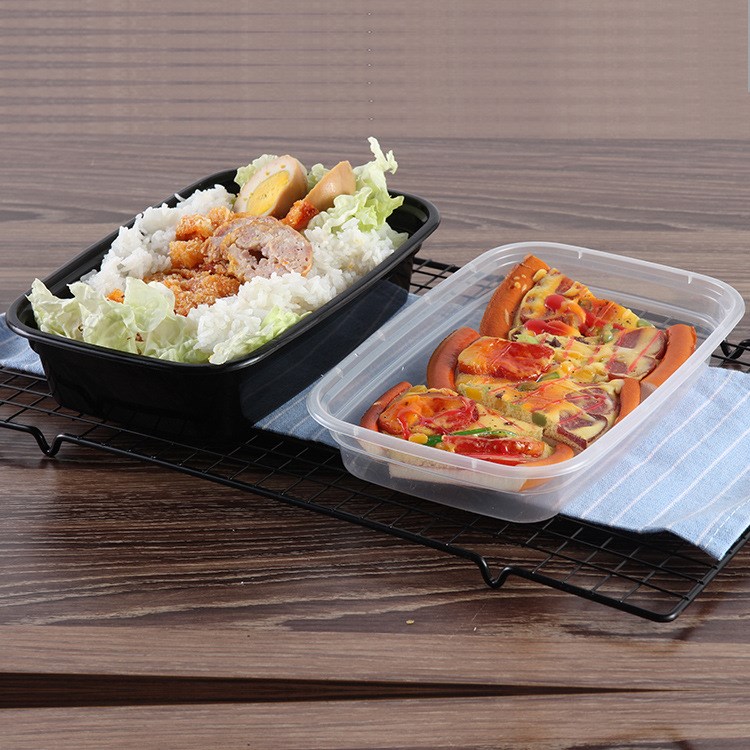 hd批發方形一次性飯盒 環保一次性快餐盒 塑料PP外賣打包盒