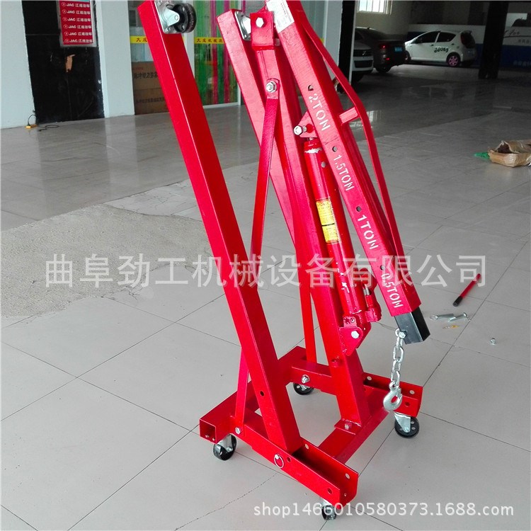 全國  液壓汽車發動機吊架引擎小吊機3噸移動吊車千斤頂