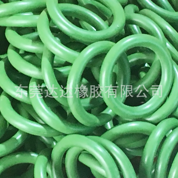 廠家直銷耐高溫氟膠O型密封圈 耐腐蝕氟膠O型圈 綠色氟膠圈